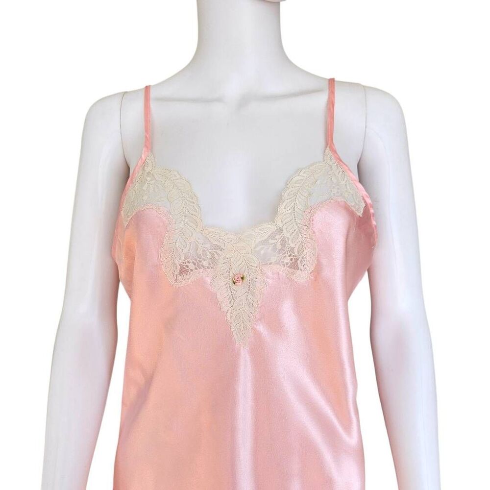 90s vintage coquette slip mini dress - Picture 3 of 8